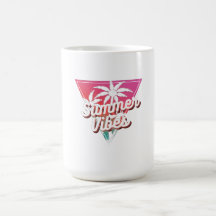 Summer Vibes Coffee Mok – Tropische strandstijl