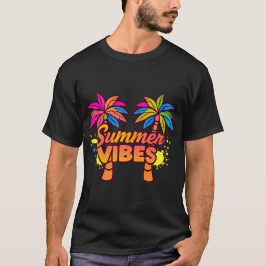 Summer Vibes Collectie: leuk en fris seizoensgesch T-shirt (Voorkant)