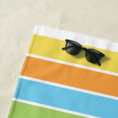 Summer Vibes Customizable Girls Strandlaken (In situ)