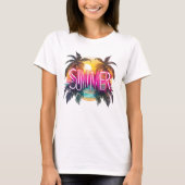 Summer Vibes Design für Strandfans T-shirt (Voorkant)