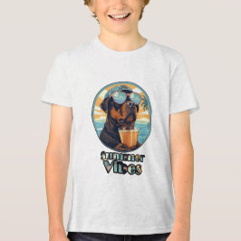 Summer Vibes Dog – Cool Beach Mood Tee (Edit) Tri-Blend Shirt