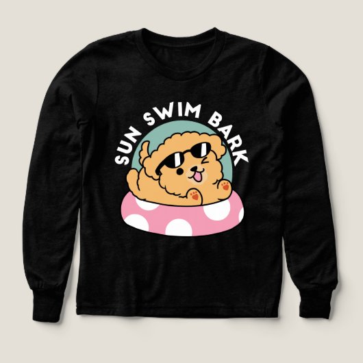 Summer Vibes Dog - Drijvende puppy met zonnebril (Voorkant)