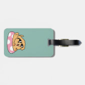 Summer Vibes Dog - Drijvende puppy met zonnebril Bagagelabel (Achterkant horizontaal)