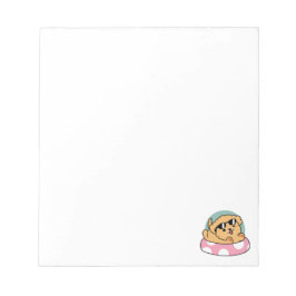 Summer Vibes Dog - Drijvende puppy met zonnebril Notitieblok