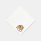 Summer Vibes Dog - Drijvende puppy met zonnebril Servet (Hoek)