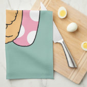 Summer Vibes Dog - Drijvende puppy met zonnebril Theedoek (Quarter Fold)