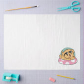 Summer Vibes Dog - Drijvende puppy met zonnebril Tissuepapier (Craft)