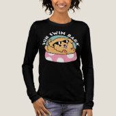 Summer Vibes Dog - Drijvende puppy met zonnebril Tri-Blend Shirt (Voorkant)