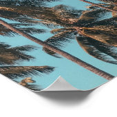 Summer vibes dromen strand quote palmbomen poster (Hoek)