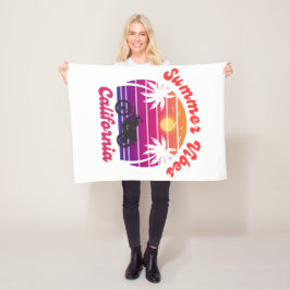 Summer Vibes Fleece Deken
