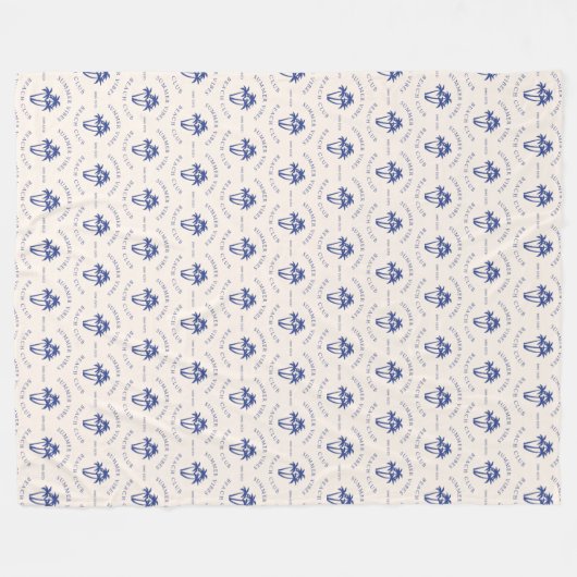 Summer Vibes Fleece Deken (Voorkant (Horizontaal))