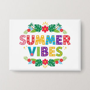 Summer Vibes Floral Design-54504 Hoodie Button