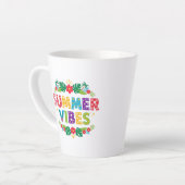 Summer Vibes Floral Design-54504 Hoodie Latte Mok (Linkerhoek)