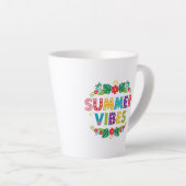 Summer Vibes Floral Design-54504 Hoodie Latte Mok (Rechterhoek)