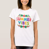 Summer Vibes Floral Design-54504 Hoodie T-shirt