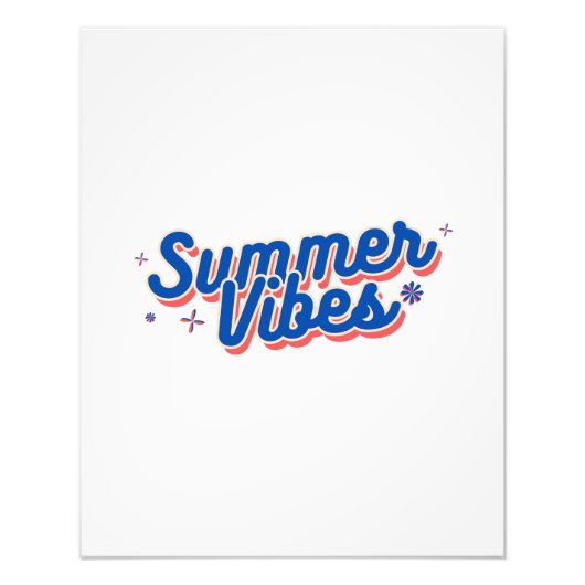 Summer Vibes Foto Afdruk (Voorkant)