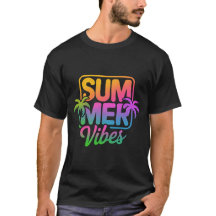 Summer Vibes Fun Retro Beach Vibe Graphic T-shirt