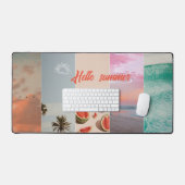 Summer Vibes: Gepersonaliseerde Desk Mat voor een  (Keyboard & Muis)