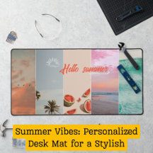 Summer Vibes: Gepersonaliseerde Desk Mat voor een 