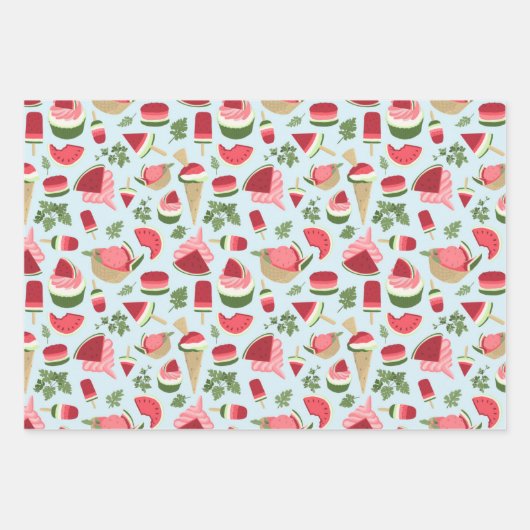 Summer Vibes Gift Wrap Inpakpapier Vel (Voorkant 3)