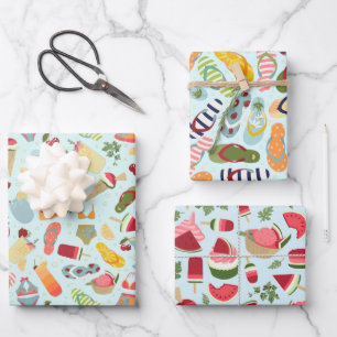 Summer Vibes Gift Wrap Inpakpapier Vel