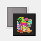 Summer Vibes Gnomes Beach Party Cute Gnome Hello S Magneet (Voorkant / Achterkant)