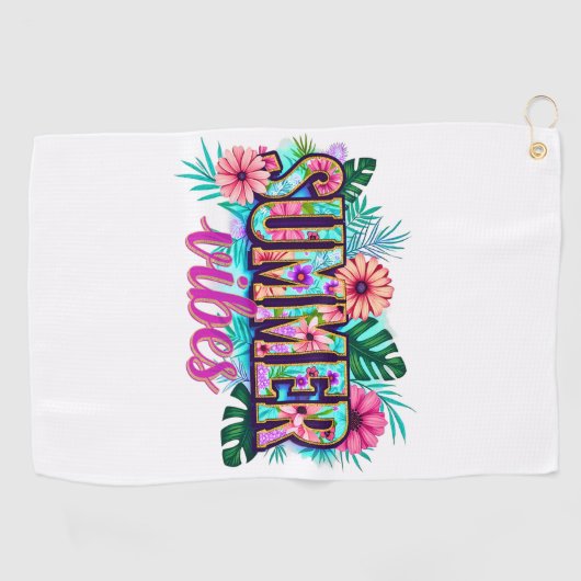 Summer Vibes Golfhanddoek (Horizontaal)