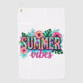 Summer Vibes Golfhanddoek (Voorkant)