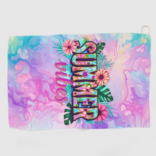 Summer Vibes Golfhanddoek (Horizontaal)