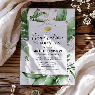 Summer Vibes Graduation Party Invitation Kaart