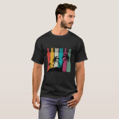 Summer Vibes Graphic T-shirt – Retro Palmbomen, Co (Voorkant volledig)
