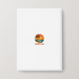 Summer Vibes - helder, tropisch en leuk ontwerp Button