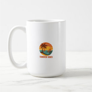 Summer Vibes - helder, tropisch en leuk ontwerp Koffiemok