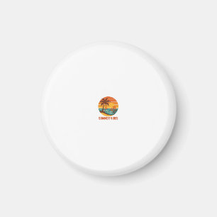 Summer Vibes - helder, tropisch en leuk ontwerp Magneet