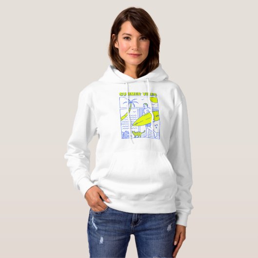 Summer Vibes Hoodie (Voorkant volledig)