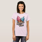 Summer Vibes Ice Cream Graphic T-shirt (Voorkant volledig)