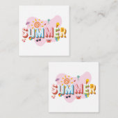 Summer Vibes Informatiekaartje (Voorkant / Achterkant)