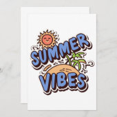 Summer Vibes Kaart (Voorkant / Achterkant)