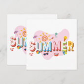 Summer Vibes Kaart (Voorkant / Achterkant)