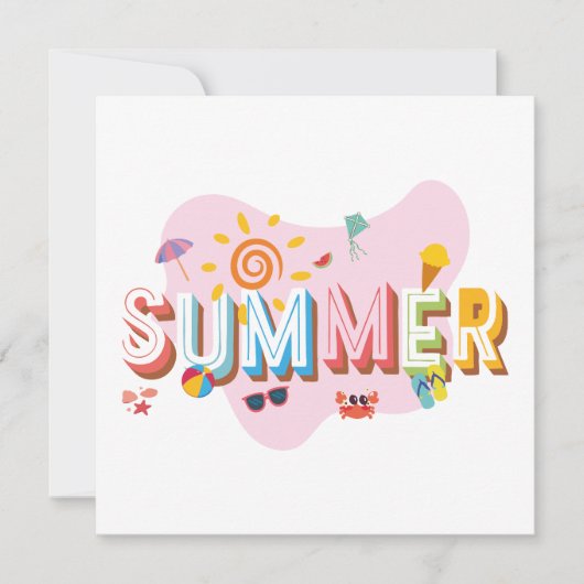 Summer Vibes Kaart (Voorkant)