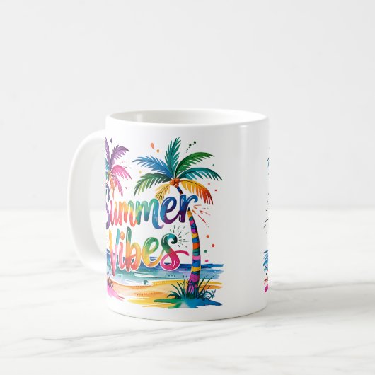 Summer Vibes Koffiemok (Voorkant links)