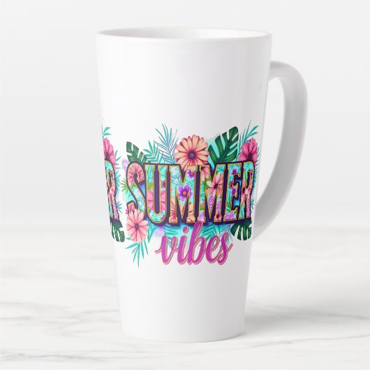 Summer Vibes Latte Mok (Rechterhoek)