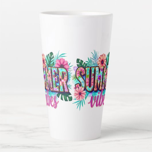 Summer Vibes Latte Mok (Voorkant)