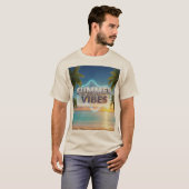 Summer Vibes Mannen-T-Shirt – 3D & Stijlvol Zomer T-shirt (Voorkant volledig)