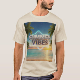 Summer Vibes Mannen-T-Shirt – 3D & Stijlvol Zomer T-shirt