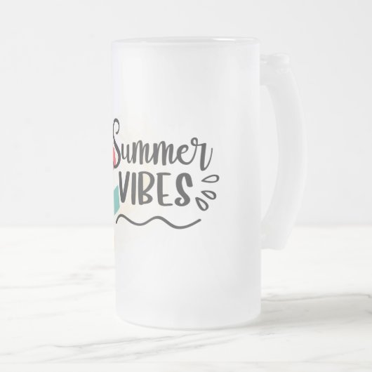 Summer Vibes Matglas Bierpul (Voorkant rechts)