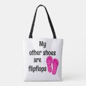 Summer Vibes - Mijn andere schoenen zijn flipflops Tote Bag (Achterkant)