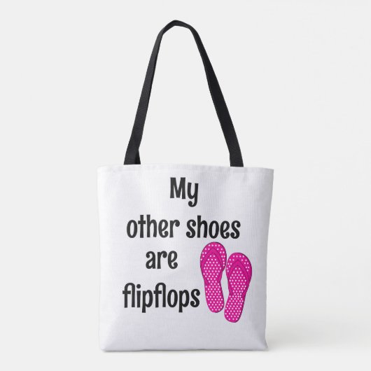 Summer Vibes - Mijn andere schoenen zijn flipflops Tote Bag (Achterkant)
