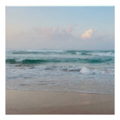 Summer Vibes | Ombre Beach Sun & Sand Monogram Perfect Poster (Voorkant)