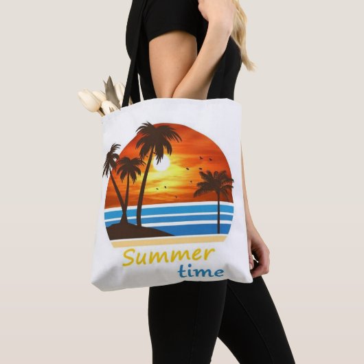 Summer Vibes on the Go: Logo Tas voor het seizoen (Dichtbij)
